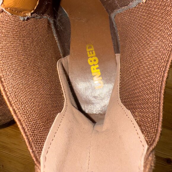 Brown Faux Suede Heeled Booties - Picture 8 of 8